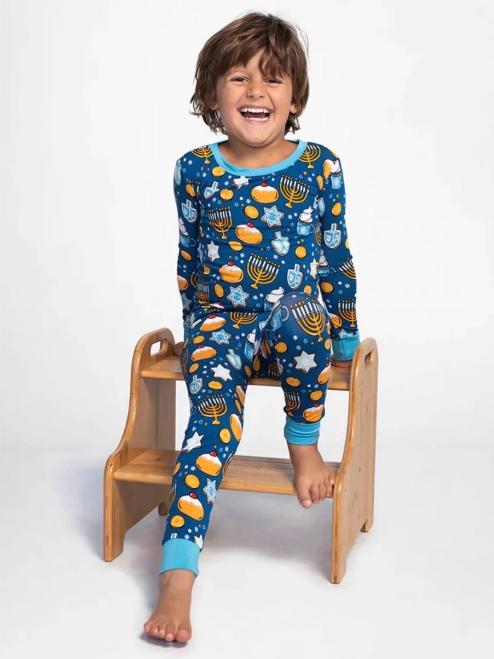 LITTLE SLEEPIES Hanukkah Sweets Two Piece Bamboo Pajama Set - 5-6
